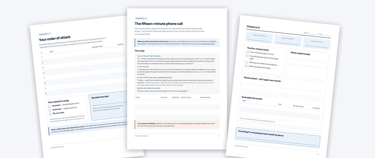 Printable workbook pages